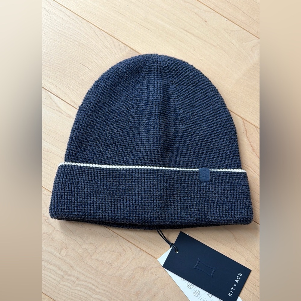 NWT KIT + ACE Waffle Toque - Denim